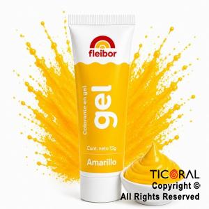 COLORANTE EN GEL FLEIGEL AMARILLO X 15 GR